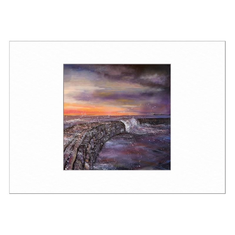 Cullercoats The Wave Limited Edition Print with Mount